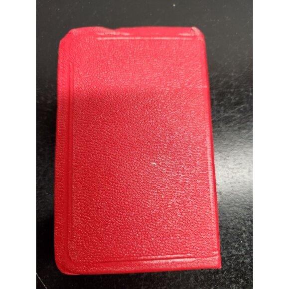 New Testament Psalms Proverbs Pocket Bible 1974-Red & Gold Text - Picture 2 of 9